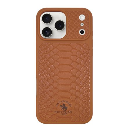 Santa Barbara Polo Racquet Club  iPhone 17 Pro Kılıf Pu Deri Timsah Tasarım Business Knight Kapak