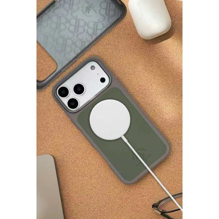 Santa Barbara Polo Racquet Club iPhone 17 Pro için Kılıf Pu Deri Manyetik Şarj Destekleyen Ula Kapak