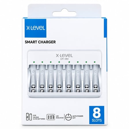 X-Level CH1-202A NI-MH AA-AAA 8'Li Pil Şarj Cihazı