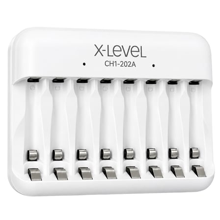 X-Level CH1-202A NI-MH AA-AAA 8'Li Pil Şarj Cihazı