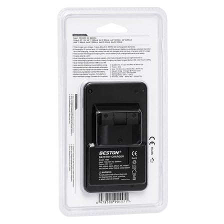 Beston C9012A AA/AAA Ni-MH/Ni-Cd Akıllı Hızlı Pil Şarj Cihazı