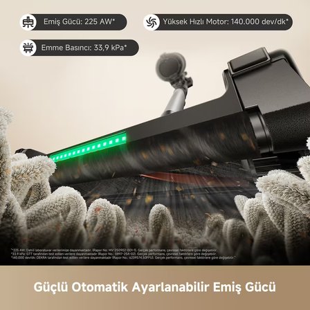 MOVA G70 Complete Kablosuz Dikey Süpürge, 225 AW Yüksek Emiş Gücü, 3 Yıl Garanti