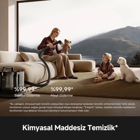 MOVA S10 Çok Amaçlı Buharlı Temizleyici, 9 Farklı Başlık, 180 °C Yüksek Sıcaklıkta Buhar, 16.000 Pa Emiş Gücü, Kimyasal Kullanmadan Temizlik