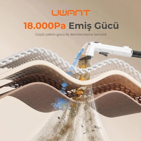 18.000Pa Emiş Gücü 600W Halı Koltuk Yıkama ve Leke Çıkarma Makinesi - Y100