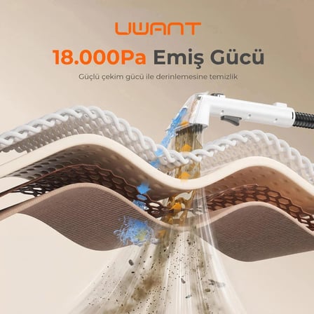 18.000Pa Emiş Gücü 600W Halı Koltuk Yıkama ve Leke Çıkarma Makinesi - Y100
