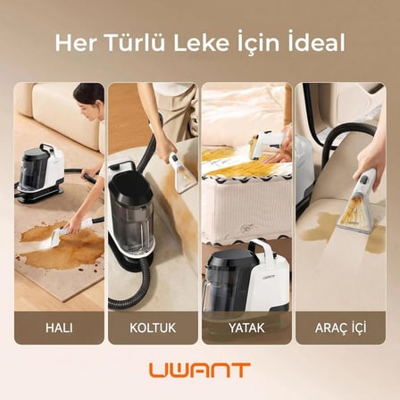 18.000Pa Emiş Gücü 600W Halı Koltuk Yıkama ve Leke Çıkarma Makinesi - Y100