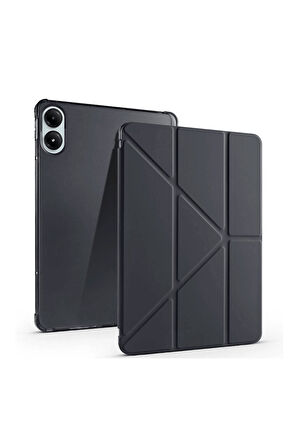 Redmi Pad Pro 12.1 Xiaomi Uyumlu Tablet Kılıf Kalem Bölmeli Uyku Modlu Standlı Trifolding Kılıf