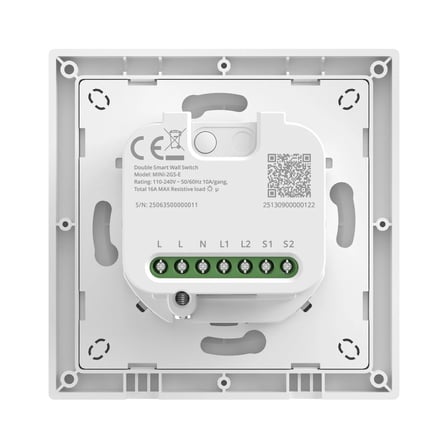 SONOFF Fusion Serisi Orb-MW2 Matter 2 Kanallı Akıllı Duvar Anahtarı | MINI-2GS-E
