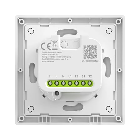 SONOFF Fusion Serisi Orb-ZBW2 Zigbee 2 Kanallı Akıllı Duvar Anahtarı | MINI-ZB2GS-E