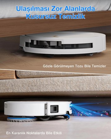 Deebot T50S Pro Omni Robot Süpürge ve Paspas 25.000 Pa Emiş Gücü