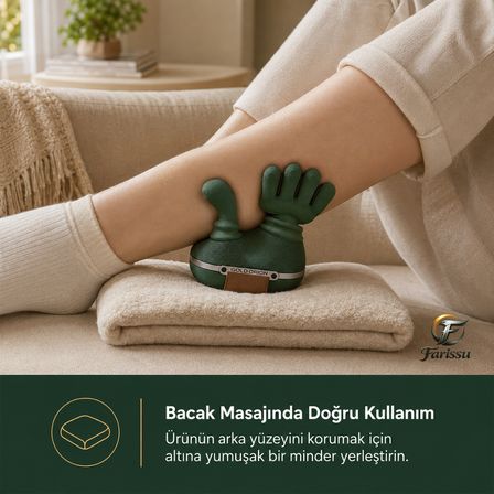 Isıtmalı ve Yoğurmalı Şarjlı Boyun Omuz Masaj Aleti - Giyilebilir Kablosuz Masaj Cihazı