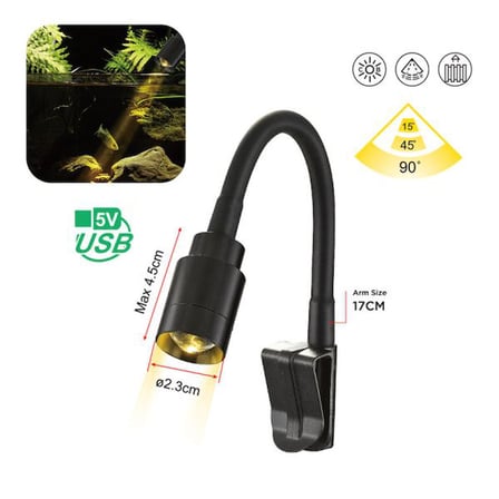 Coco 3W Odak Ve Yön Ayar Led Akvaryum Işık Çap 23x45 Mm