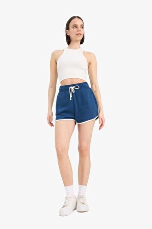 DeFacto Coool Esnek Belli Bağcıklı Cepli Kalın Şort A6224AX25SMIN120