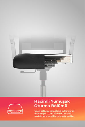 ErgoLife Sit Air 24/7 M4-281K - Fileli, Krom, Tekerlekli, Toplantı, Ofis, Bekleme Sandalyesi - 697.5D.1.2A2