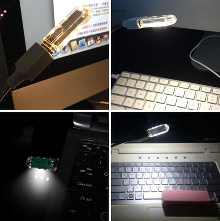 Oto4 3 ledli usb ışık beyaz renk yüksek aydınlarma gücü