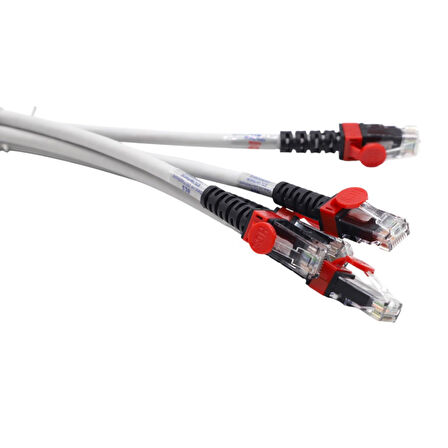 HCS CAT6 UTP LSOH 0,30 MT GRİ PATCH CORD (5'Lİ PAKET)