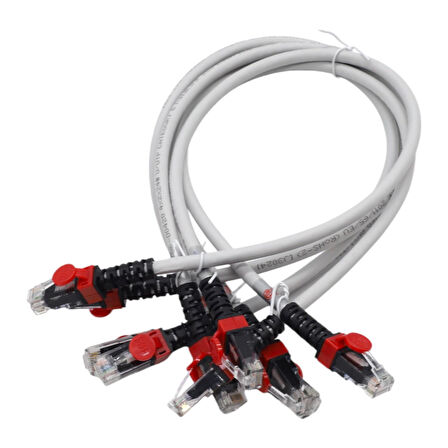 HCS CAT6 UTP LSOH 0,50 MT GRİ PATCH CORD ( 5'Lİ PAKET )