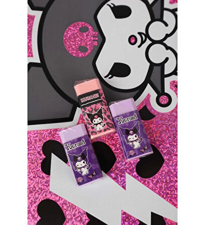 10 Parça Kuromi Kırtasiye Seti, Versatil Kalem, Yumurtlayan Kalem, Roket Silgi, Blister Silgi, Kalemtıraş, Çıtçıtlı Dosya, Resim Defteri (Kuromi Uno Hediyeli)