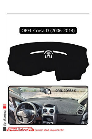 Opel Corsa D (2006-2014) Torpido Koruma  Halısı -  Siyah Kenar