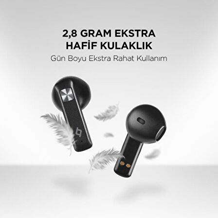 Ttec BT5.0V İP4X Su Geçirmez Mikrofonlu Bluetooth Kulaklık, Kristal Sesli, Uzun Şarjlı, Ultra Hafif