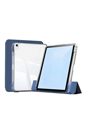 iPad Air 13 Uyumlu M2/M3 Airbagli Manyetik Ayrılabilen Fuchsia Sliding Tablet Kılıfı