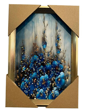 Duvar Tablo 22X32 Cm Çiçekler 3 Boyutlu M4440-1