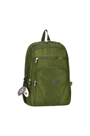 Krinkıl Su Geçirmez Kumaş Büyük Boy Unisex Laptop Okul Seyahat Günlük Sırt Çantası