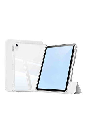 iPad Air 13 Uyumlu M2/M3 Airbagli Manyetik Ayrılabilen Fuchsia Sliding Tablet Kılıfı