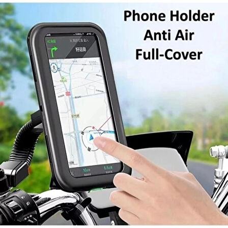 M3B Su Geçirmez Motosiklet Telefon Tutucu Dikiz Aynası Tutucu Stand Braketi Kaymaz 360 Derece