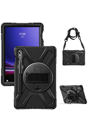 Galaxy Tab S9 FE Uyumlu Tam Koruma Sağlayan Zırhlı Silikon Tablet Kılıfı Şok Emici Dayanıklı ve Şık