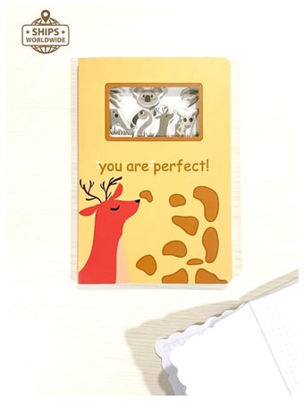 Maxx Hayvan Desenli 3D Defter Not Defteri 137K-4 Karışık model - 1 adet