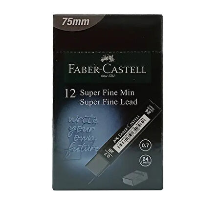 Faber Castell Min 0.7 Uç 24Lü 2B Black Kalem Ucu - 4 adet