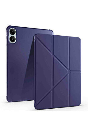 Fuchsia Honor Pad V9 Uyumlu 11.5 inç Kalem Bölmeli Trifolding Tablet Kılıfı
