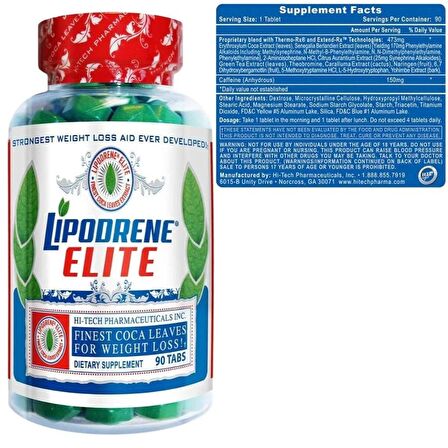 Hi-Tech Pharma Lipodrene Hardcore Elite Fat Burner Yağ yakıcı 90 Tablet