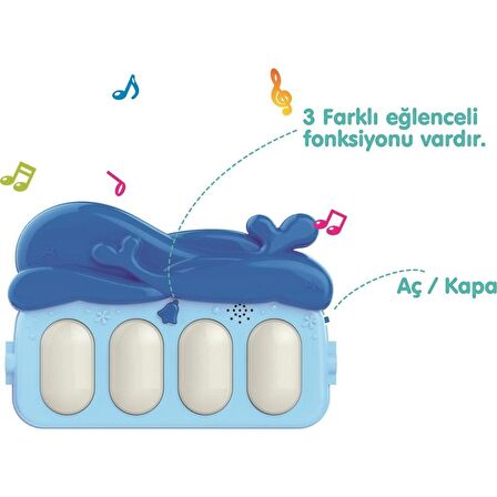 Babycim Balina Piyanolu Oyun Halısı