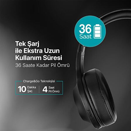 Ttec BT5.0V Ultra Hafif Mikrofonlu Bluetooth Kulaklık, Çift Telefon Bağlantılı, Ekstra Baslı Kulaklık