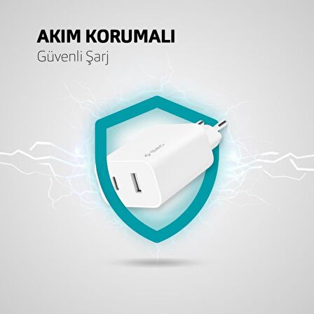 Ttec 32W Süper Hızlı 1x PD Type C ve 1x USB Girişli Şarj Adaptörü, İphone, Samsung, Oppo, Xiaomi Uyumlu Şarj Adaptörü