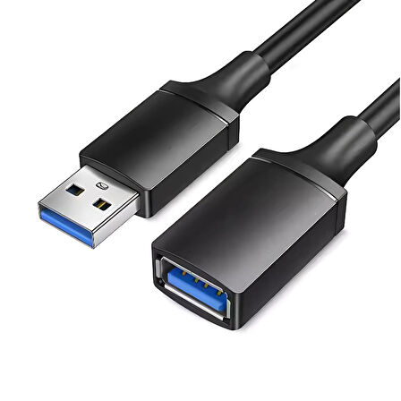 Jasoz 1 Metre  Dişi-Erkek USB Uzatma Kablosu, Yazıcı, Harddisk, Veri Aktarım, Şarj Uzatma Kablosu