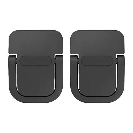 Polham Metal 2 adet 5MM 3M Yapışkanlı Katlanabilir Ultra Mini Laptop Standı,Portatif Taşınabilir