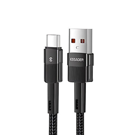 Essager 3 Metre 7A 66W USB to Type-C Süper Hızlı Şarj ve Data  Kablosu,Süper Dayanıklı Akım ve Isı Korumalı