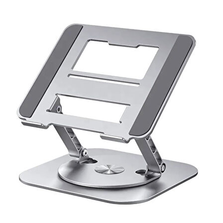 Polham 360 Derece Dönebilen Yükseklik, Açı Ayarlı Notebook, Tablet Standı, Kaydırmaz, Katlanabilir Stand