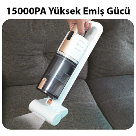 Polham 100W 15000PA Süper Güçlü Led Işıklı Taşınabilir Araç Süpürgesi,Islak Kuru Ofis Araç Süpürgesi