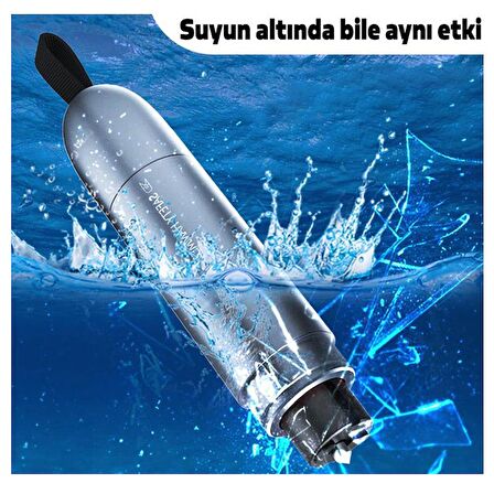 Polham Araç Cam Kırıcı Emniyet Kemer Kesici 2in1 Araç Pencere Camı Ve Emniyet Kemeri Kesici