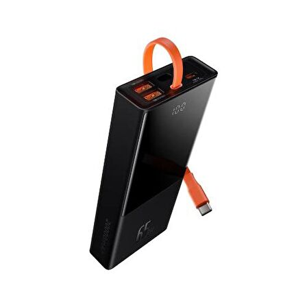 BASEUS ELF 65W 20.000 Mah Taşınabilir Powerbank, 65W Type C Kablolu Digital Göstergeli Şarj