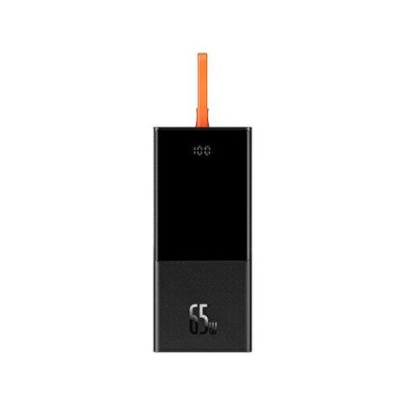 BASEUS ELF 65W 20.000 Mah Taşınabilir Powerbank, 65W Type C Kablolu Digital Göstergeli Şarj