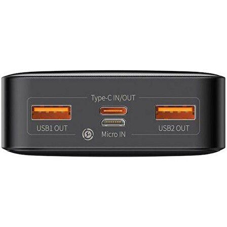 BASEUS PD 20W 10000 Mah Digital Göstergeli PowerBank, Akım Korumalı 4 Girişli Ultra Hızlı