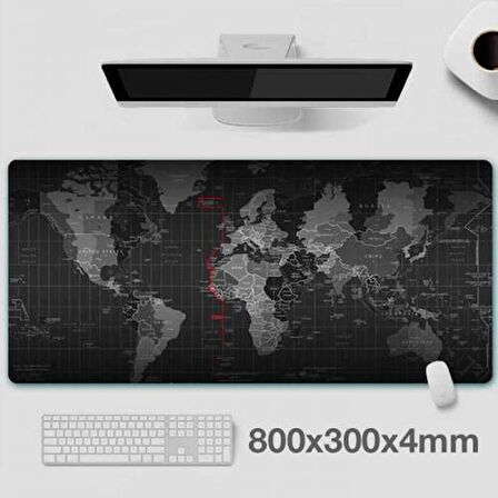 Polham RGB Işıklı Mouse Pad, 14 Işık Modlu Kaymaz Tabanlı Kauçuk Kumaş Mouse Pad, 300*800