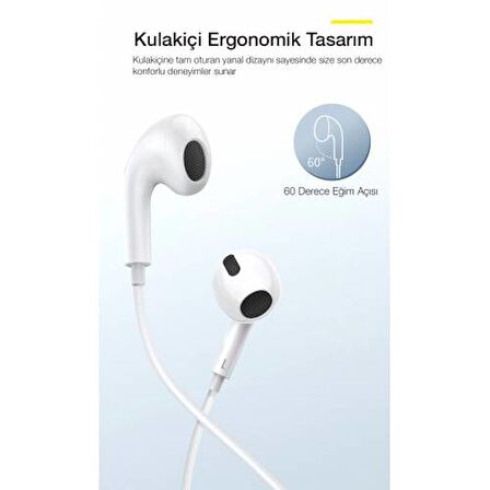 Baseus HD Ses Seviyeli Type-C Kablolu Kulakiçi Kulaklık Type-C Kulaklık