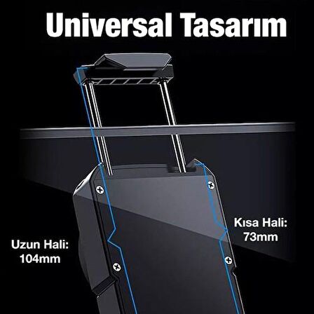 Polham Işıklı Turbo Hızlı Sessiz Telefon Soğutma Fanı, Gamer Oyuncu Radyatör Soğutucu