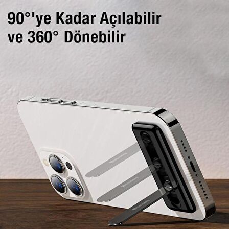 Baseus Katlabilir Telefon Standı, Ayarlanabilir 360 Derece Dönebilen 90 Derece Açılan Tablet Standı